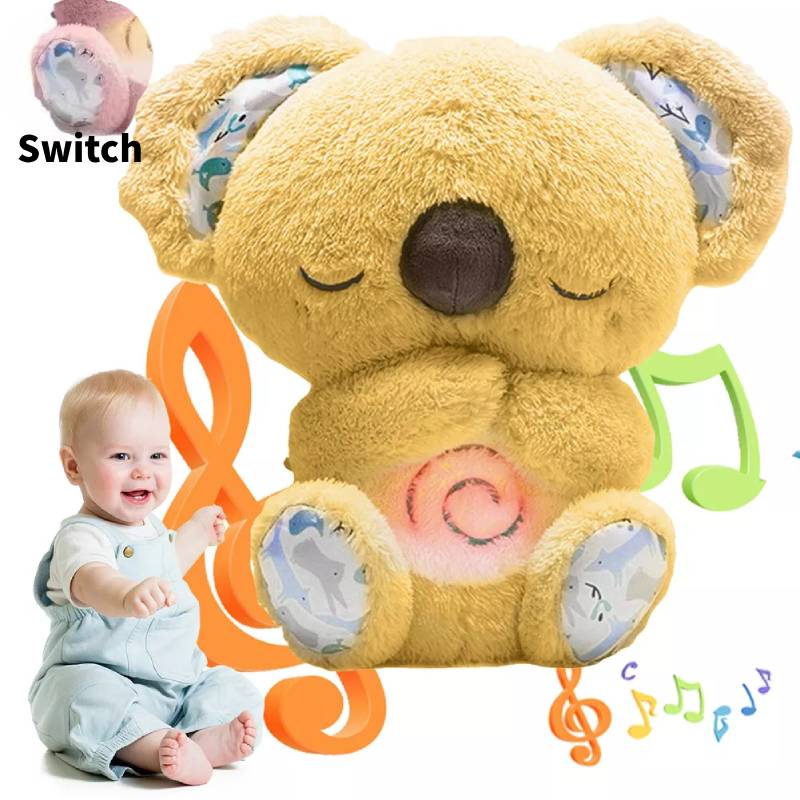 Plush Anxiety Relief Toys Cute Koala Breathing Musical Soothing Doll Toy Sleep