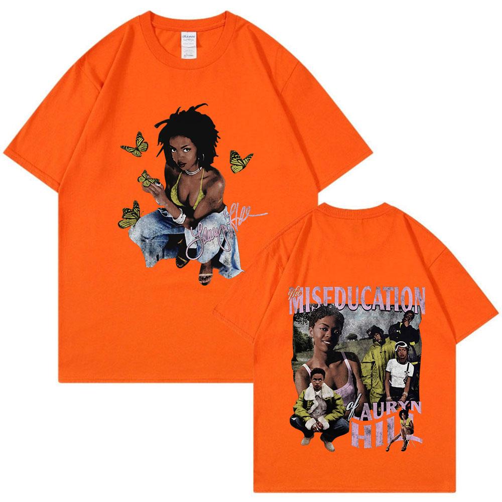Lauryn Hill Music Album Graphic T-Shirt Men's Women's Vintage Casual Short Sleeve T Shirt Fashion Hip Hop T Shirts Streetwear
