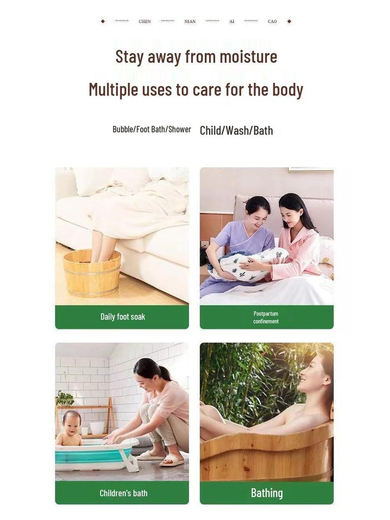 Mugwort Foot Soak Bags - Wild Pure Mugwort Blend (500g) for Relaxing Foot Bath