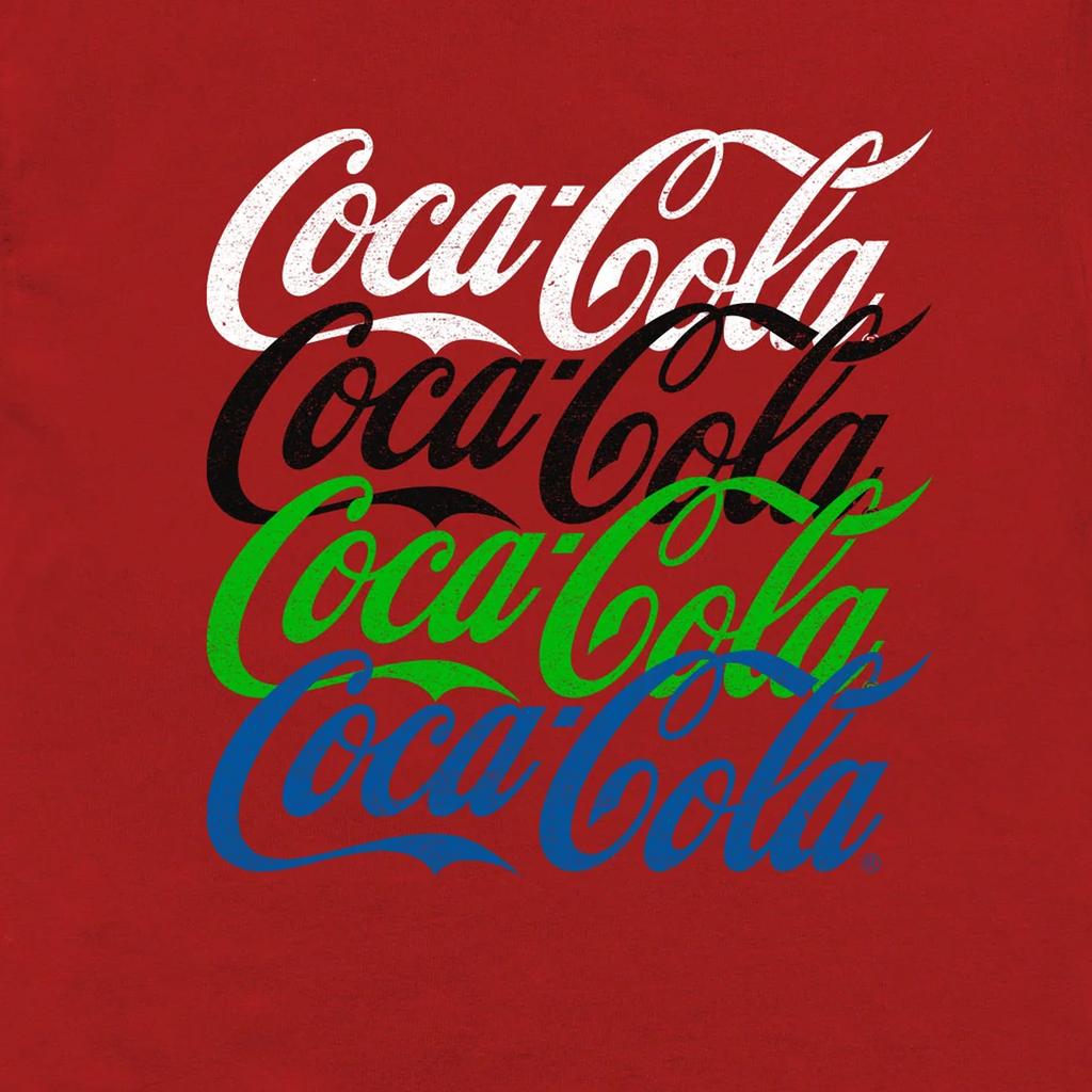 Coca-Cola Unisex Adult Repeat Logo T-Shirt