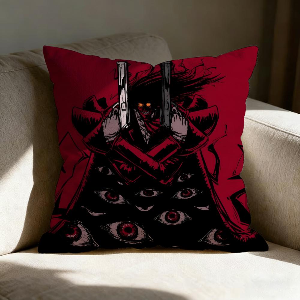 H-Hellsing Anime Pillow Case Pillowcase, Double-Sided Printed, Sofa Cushion, Bedroom Headboard Pillow
