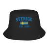 Унисекс Шляпа-ведро Флаг Швеции Sverige Пляжная Летняя для Кемпинга