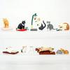 Neargo Simulation Animal Model Cute Cat Blind Box PVC Toy Set Realistic Miniature Static Figurine Collection Desk Decor