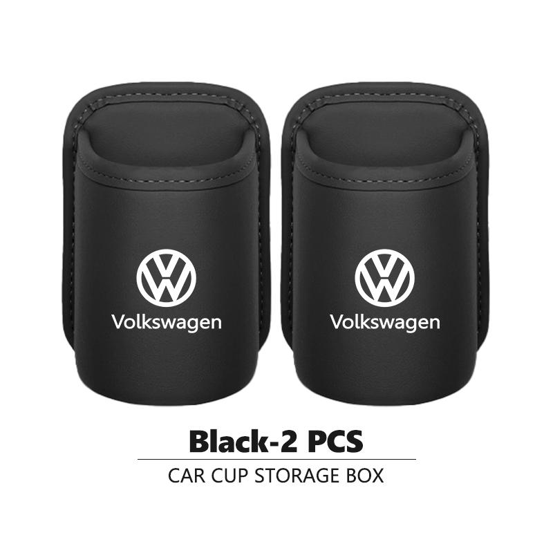 Valve Stems Caps Car Leather Side Door Cup Holder Wear-Resistant Waterproof For Volkswagen VW Golf 4 5 6 7 Polo Jetta Sagitar Ma QO9
