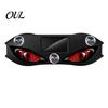Vehicle Exterior Glow Display Solar Demon Eye Car Window Light, Waterproof Wireless Dynamic Warning Sign with Suction Light Cup, USB Charging