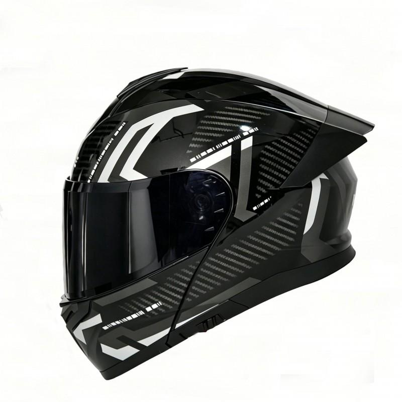 3C Certified Modular Full Face Helmet Men Motorcycle Electric Bike All Season Bluetooth Slot