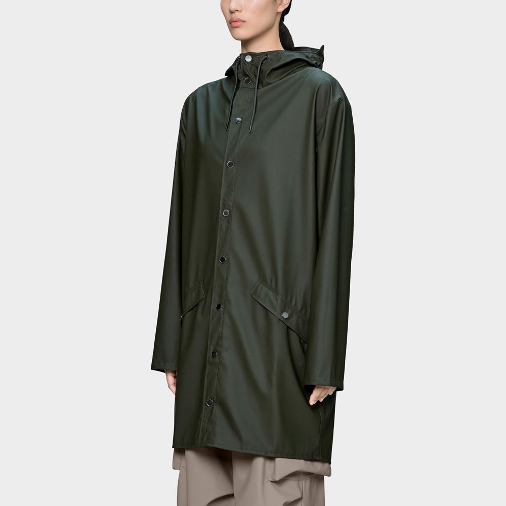 RAINS Long Jacket - Green