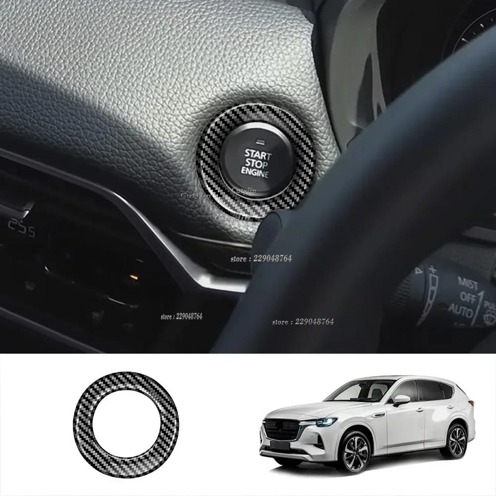 LHD RHD For Mazda CX60 CX 60   2024 Interior Accessories Carbon Fiber Air Condition Cover Trim Rearview mirror cover