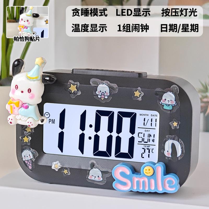 Melody Mini Luminous Electronic Small Alarm Clock Timing Student Bedside Portable Clock Desktop Smart Electronic Hour