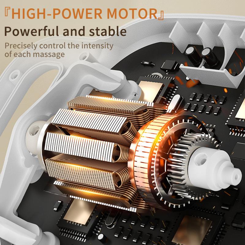 6-головочный массажный пистолет, мышечно-фасциальный пистолет, высокочастотный вибрационный массажер для тела, обезболивающий мышечно-фасциальный пистолет