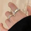 Sweet Aquamarine Zirconia Ring Female Delicate Light Luxury Stellar Mango Open Finger Ring Sweet Cool Stacking Temperament Versatile Index Finger Ring