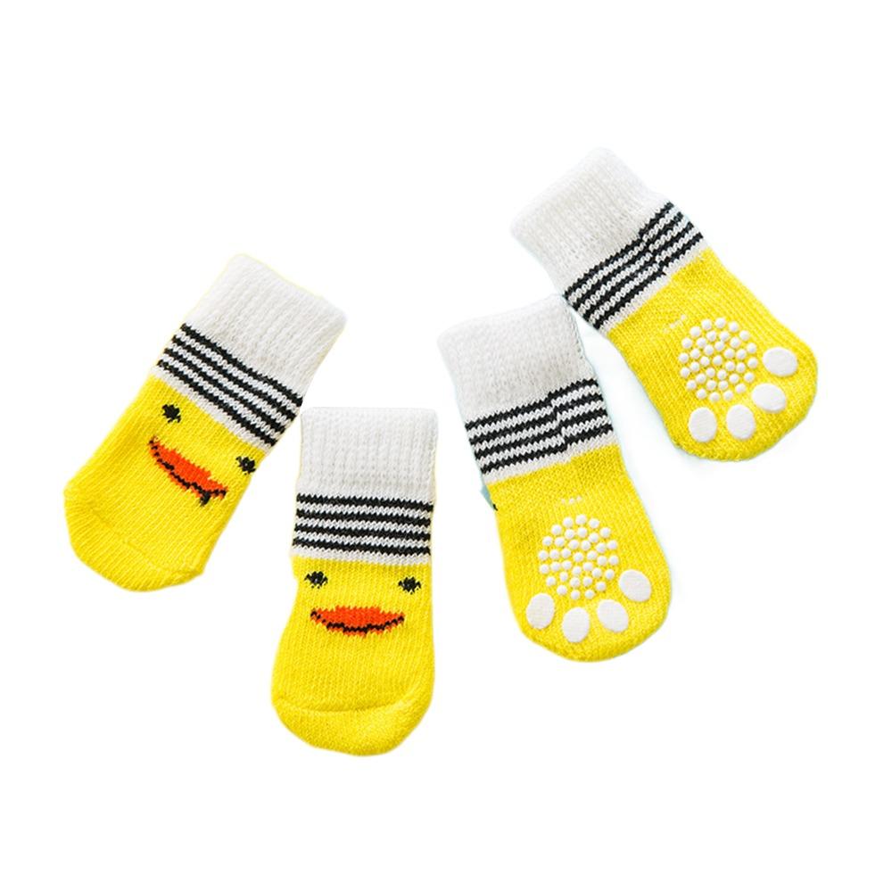 4 шт. Нескользящие ботинки для собак, пылезащитные носки для питомцев, портативные чехлы для защиты лап собак для щенков