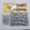 Hand Press Eyelet Setter with Grommets Hole Punch Pliers Lightweight Manual Puncher  Cardboard
