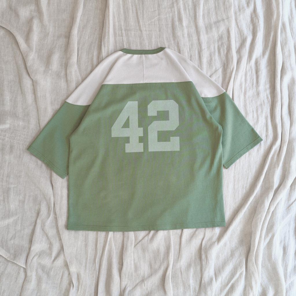 BONRROW Football Tee_Green