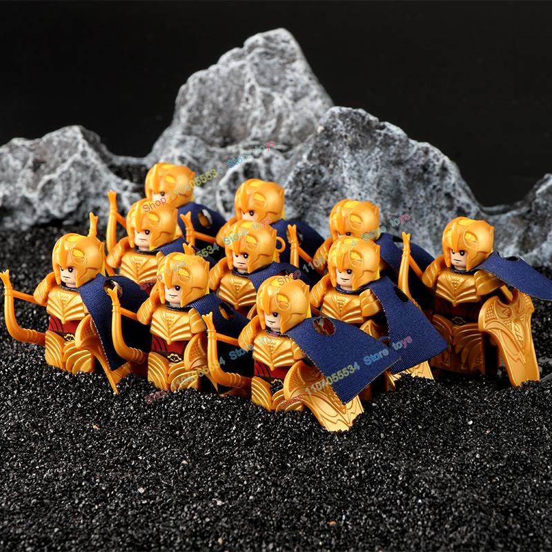 Movie Series Orc Uruk-hai Army Action Figures Mini Bricks Doll Assemble Building Blocks MOC DIY Toys for kid gift