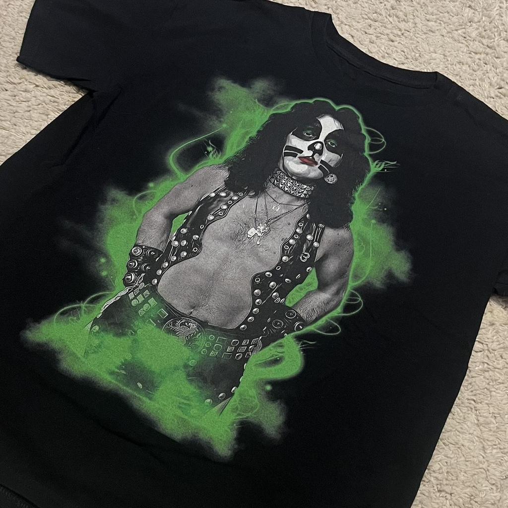 Редкая черная футболка с коротким рукавом Peter Criss Catman S-5XL SN083 Унисекс