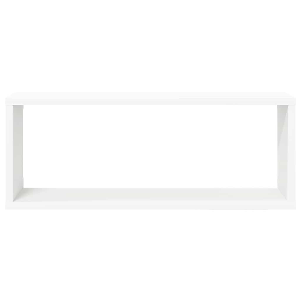 Vidaxl Półki Ścienne Kostki, 4 Szt., Białe, 60X15X23 Cm