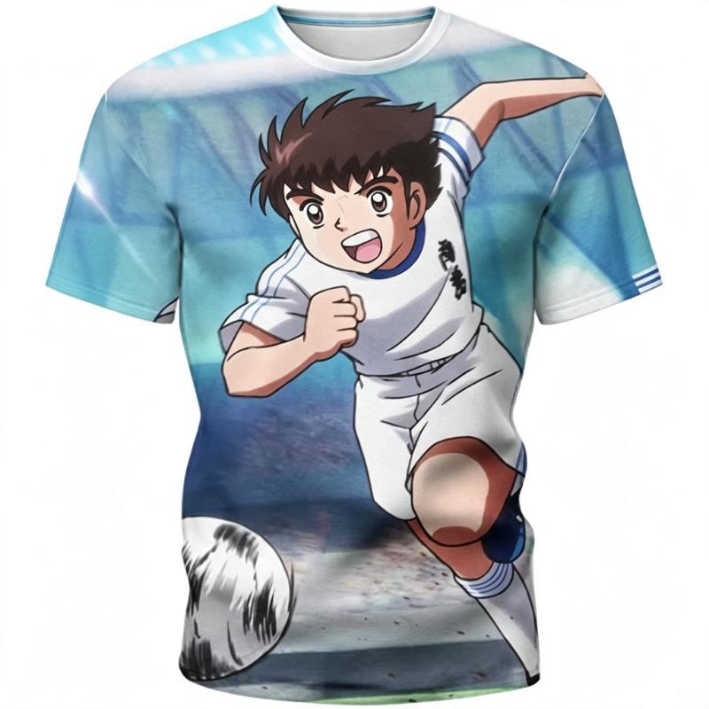 Summer Casual Anime Tsubasa Jersey 3D Men T Shirt Women Tee Boys Top Children Parent Child Short Sleeves Kids Tshirt