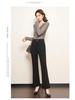 2026 Spring Bestseller Women's Slimming Black Split Flared Pants
