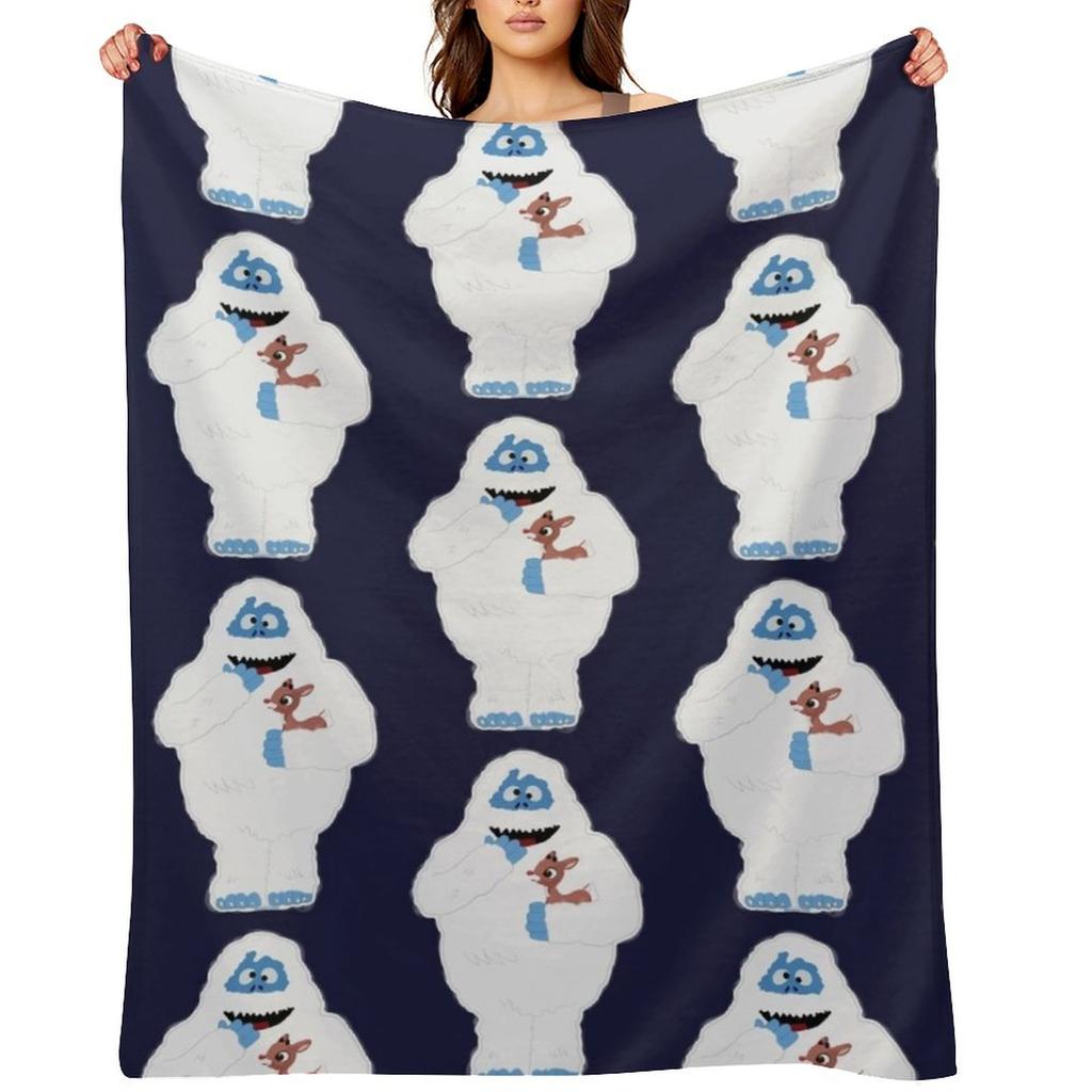 Classic Christmas Abominable Snowman with Rudolph ? GraphicLoveShop Throw Blanket Loose For Baby Luxury Tourist Blankets