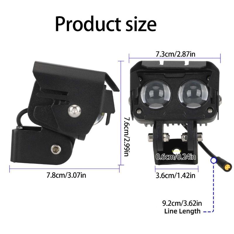 Светодиодная фара высокой яркости Безопасность в ночное время Kukirin G3Pro Велосипедные самокаты Передний свет Велосипедные аксессуары