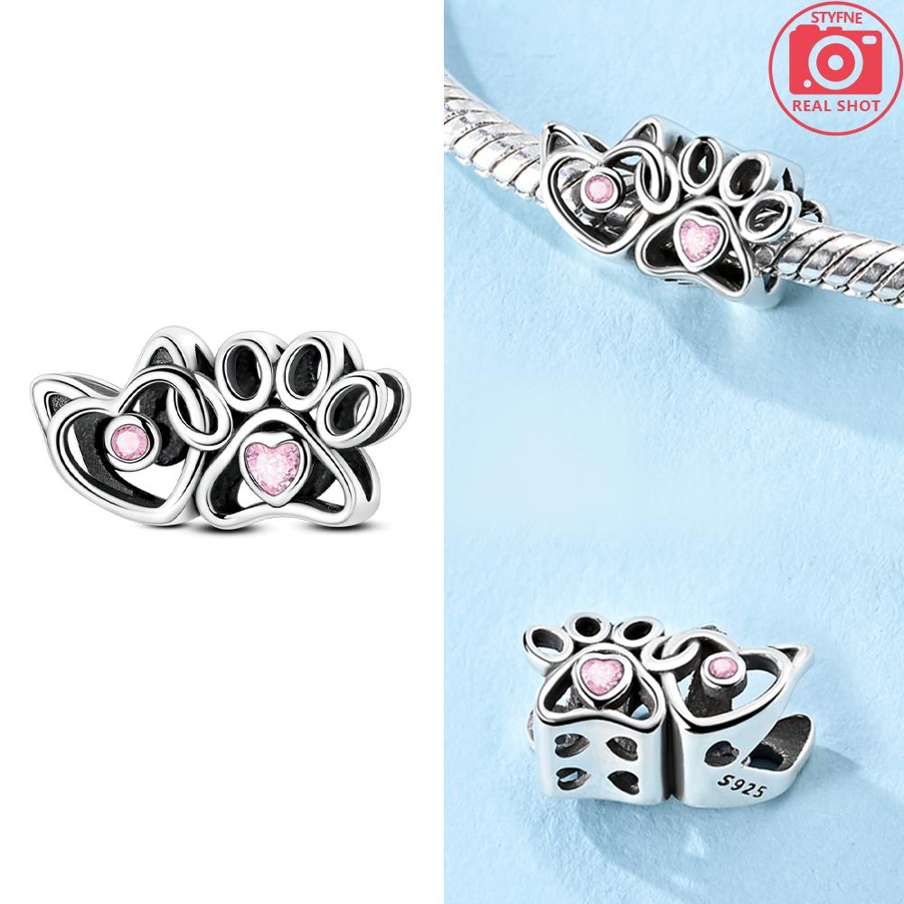 Изысканные розовые совы с когтями в короне, лунные оригинальные медные шармы-бусины, подходят для браслета, женские украшения, изысканный подарок, аксессуар