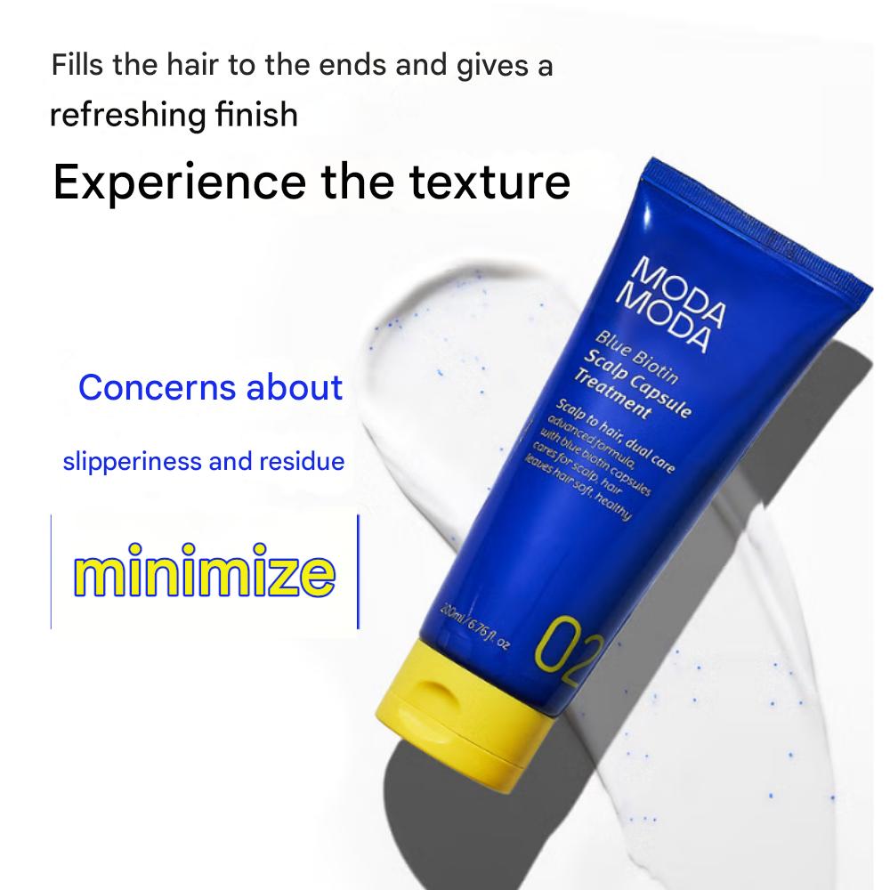 Modamoda Step02 Синий Биотиновый Капсульный Уход для Кожи Головы 200 мл/6,76 жидк. унц.. унция