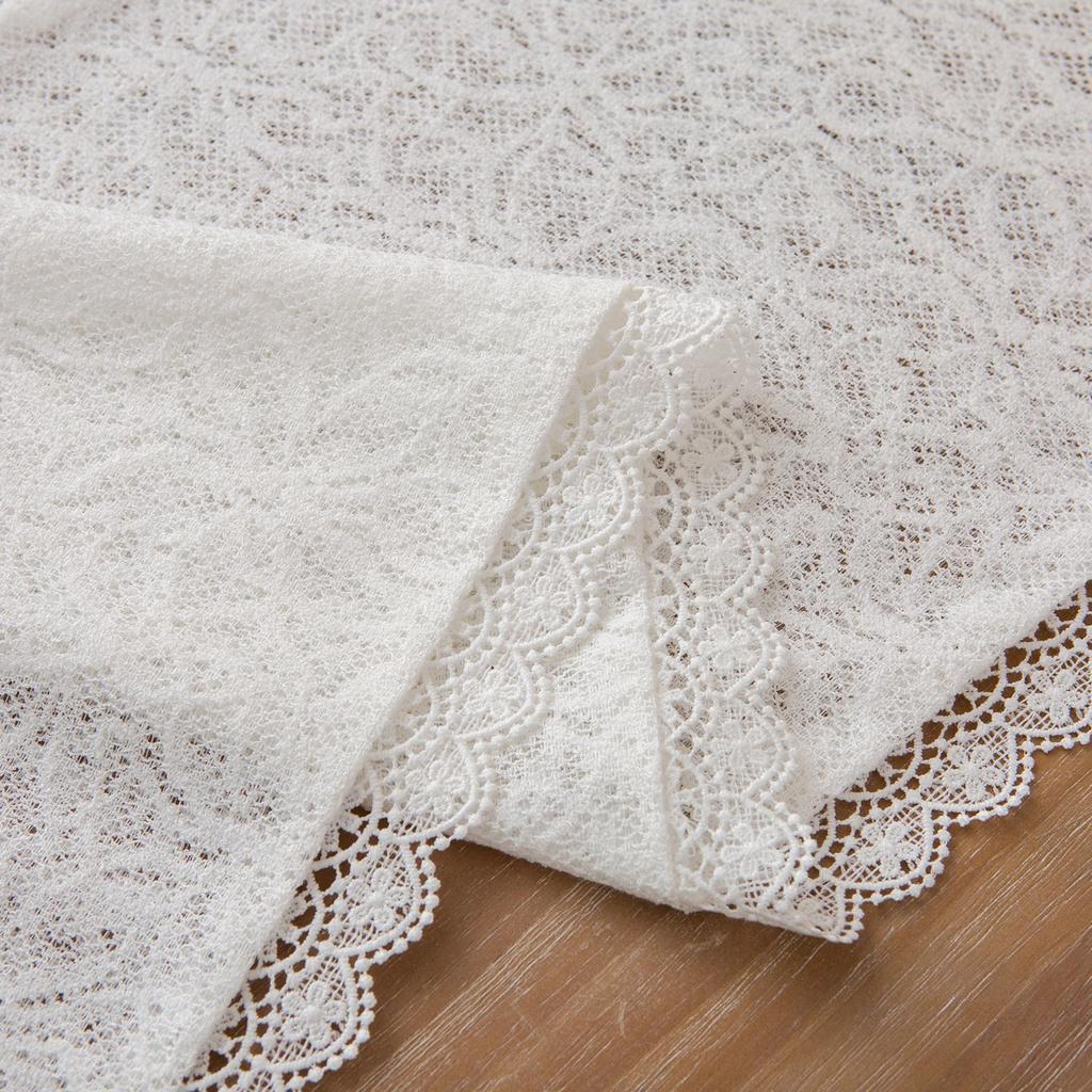 Кружевной кружевной флаг для стола Чехол для коврика на стол Ткань для полотенца Чехол для сундука Ткань для журнального столика Скатерть Простая ткань