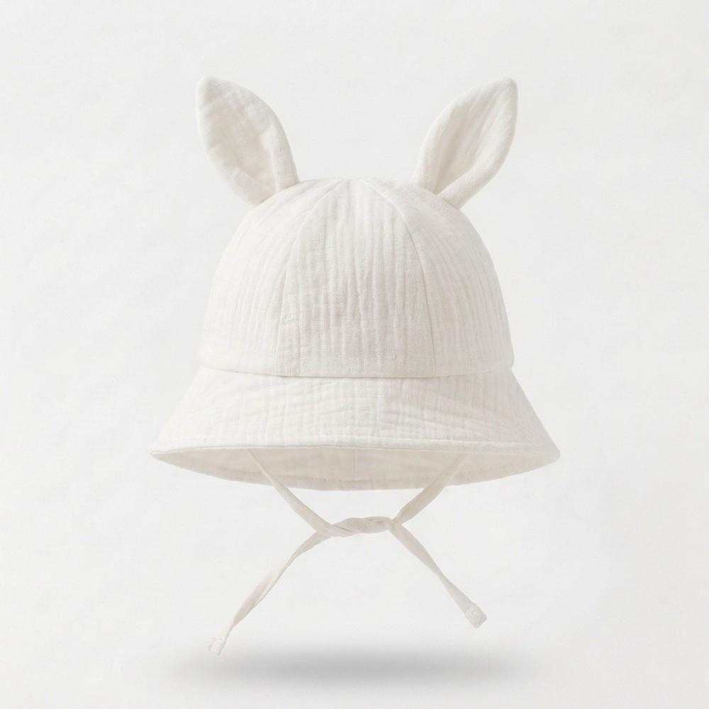 Adjustable Baby Fisherman Hat Cute Rabbit Ears Baby Sunhat Fashion Bucket Cap Spring Summer