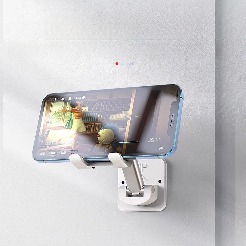 Настенный держатель для телефона и планшета для прямой трансляции — не требуется сверление, подходит для устройств с диагональю 4–12 дюймов, удобная поддержка