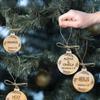 10Pcs Christmas Wood Ornament Jesus Wood Tree Decoration  Merry Christmas Decoration
