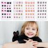 24Pcs/Set Kids Artificial Manicure Tool Child False Nails Nail Tips Fake Nails Wearable