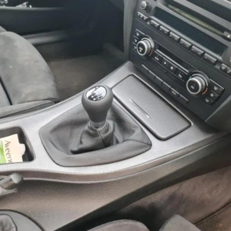 Car Leather Manual Gear Shift Knob For BMW 1 3 5 6 Series E30 E32 E34 E36 E38 E39 E46 E53 E60 E63 E83 E84 E87 E90 E91 E92 F30