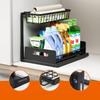 1/2pcs 2-layer Sliding Sink Cabinet, Drawer Pull-out Cabinet, Multi-purpose Sink Storage Seasoning Rack - Ample Storage Space