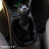 Leather 5 Speed Manual Transmission MT Gear Shift Knob Gaiter Handle For Volkswagen Golf 2 3 4 Cabrio Polo 6N Passat 35i