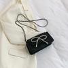 Корейский стиль модная сумка на плечо с цепочкой-бантом для женщин весна-лето новый нишевый дизайн маленькая квадратная сумка через плечо для женщин