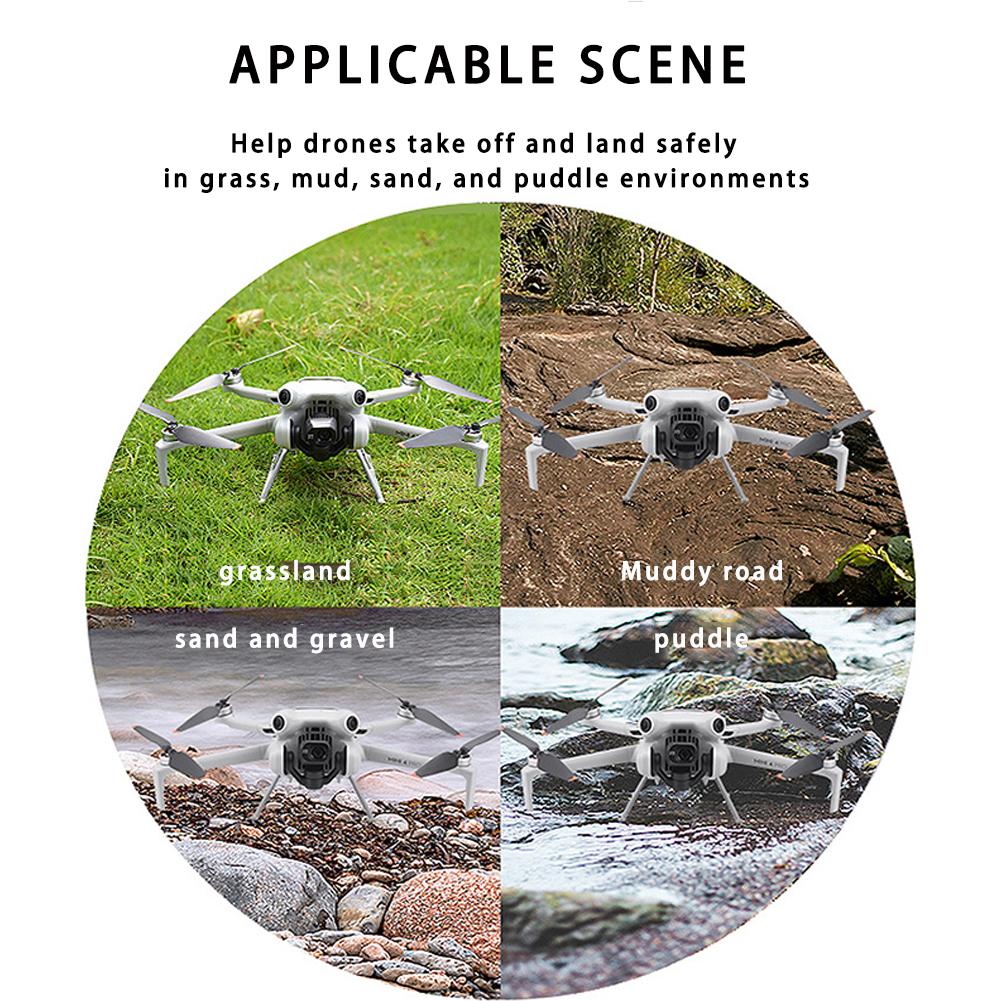 For DJI Mini 4 Pro Accessories Kit - Drone Filter Sets, Len Protector Cap, RC Joystick, Propeller, Landing Gear, Carrying Bag