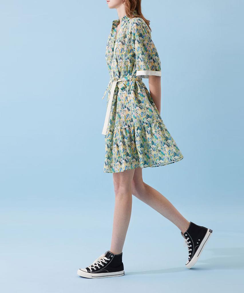 VOYONN Print Mini Volume Dress 018