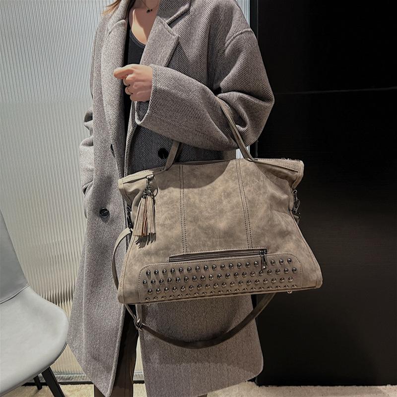 Simple Casual Messenger Bag 2025 Autumn New Bag Women's Retro Trend Tote Bag Fashion Shoulder Bag