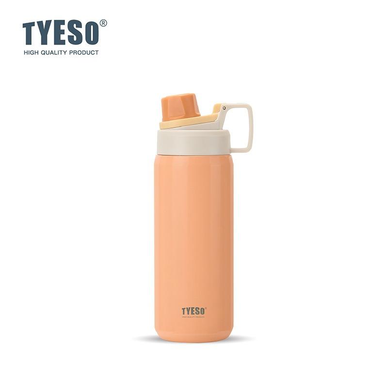 Tyeso Thermos Bottle Stainless Steel Vacuum Flask Travel Cup Outdoor Sports Insulated Leak-Proof Fitness Flask Thermal Mug