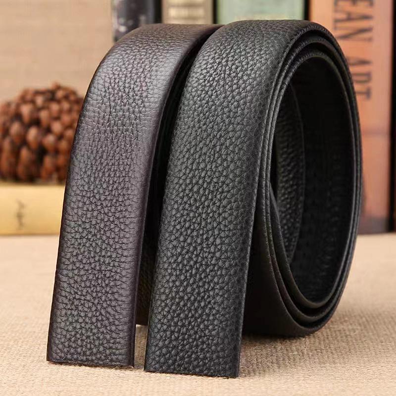 Trendy Casual Pu Leather Jeans Waistband For Men Classic Punched Belt Durable Versatile Simple High-End Belts Gifts