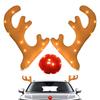 Украшение для автомобиля Рождественские оленьи рога Автомобильные оленьи рога Рождественский декор Светящийся набор рогов Крыши Вершины Украшение в виде оленя