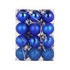 30mm Christmas Xmas Tree Ball Bauble Hanging Home Party Ornament Decor 24PC