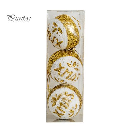 3 шт., 8 см, небьющиеся рождественские шары, украшения с ремешком, большой шар, подвесные подвески для рождественской елки, праздничное украшение, подарок на Новый год 2024