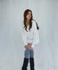 ROSEFRANTZ Fur V-Neck Knit [Ivory]