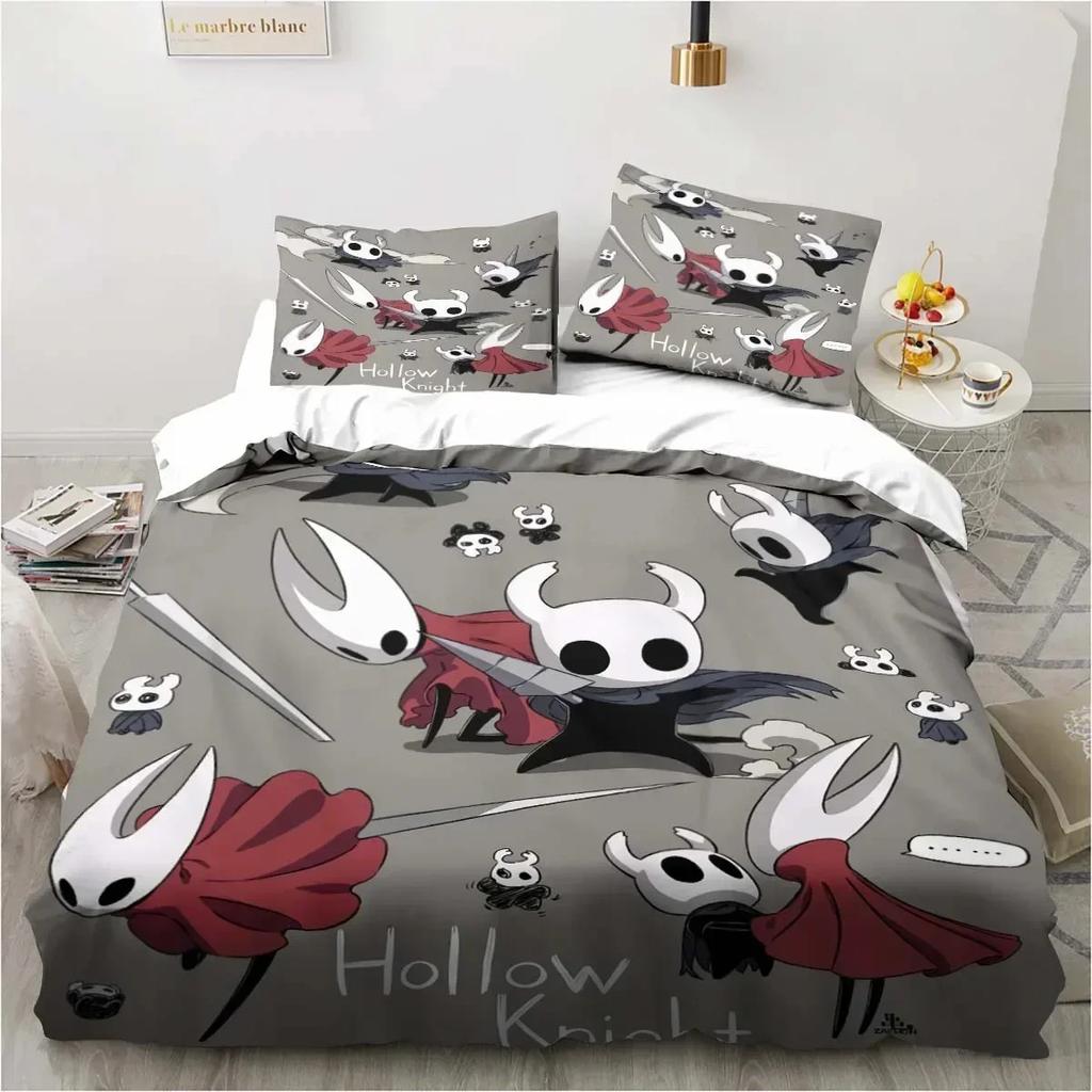 Game Hollow Knight Bedding Sets 3D Print Comfortable Duvet Cover Set With Pillowcase For Kids Room Decoration Home Textile