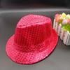 Sequins Panama Cap Shiny Dance Performance Hat Durable Jazz Hat  Men Women