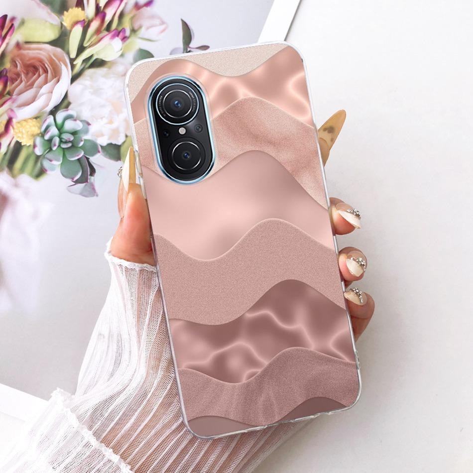 For Huawei Nova 9 SE Nova9 Cute Flower Butterfly Cat Painted Case For Huawei Nova 9 9SE Soft Silicone TPU Phone Cases
