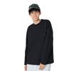 North Long Sleeve Airy Relax UV Protection Black O [The Face] Men's Tee, [FW23]
