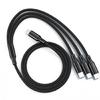 USB C на USB C Micro USB Коннектор Быстрозарядный Шнур для Мобильного Телефона